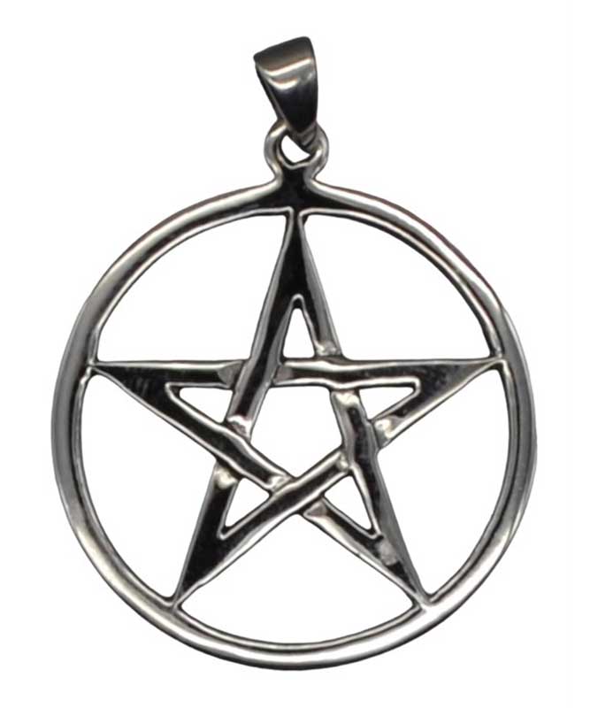 1 1/8" Pentagram sterling