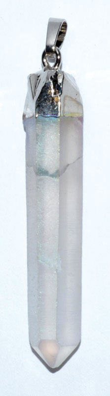 (set of 3) 2" White Quartz pendant - Click Image to Close