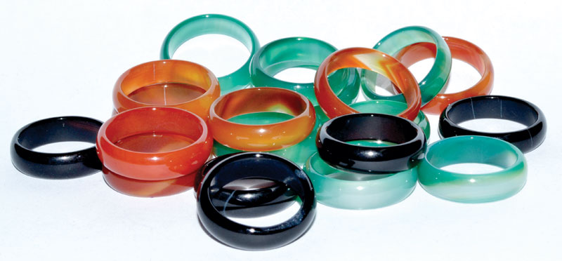 (set of 100) 6mm Rounded Agate rings - Click Image to Close