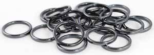 (set of 100) 3mm Hematite rings - Click Image to Close