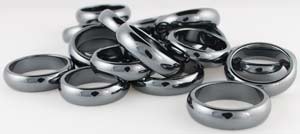 (set of 100) 6mm Rounded Hematite rings - Click Image to Close