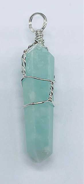 (set of 5) Amazonite wire wrapped point - Click Image to Close