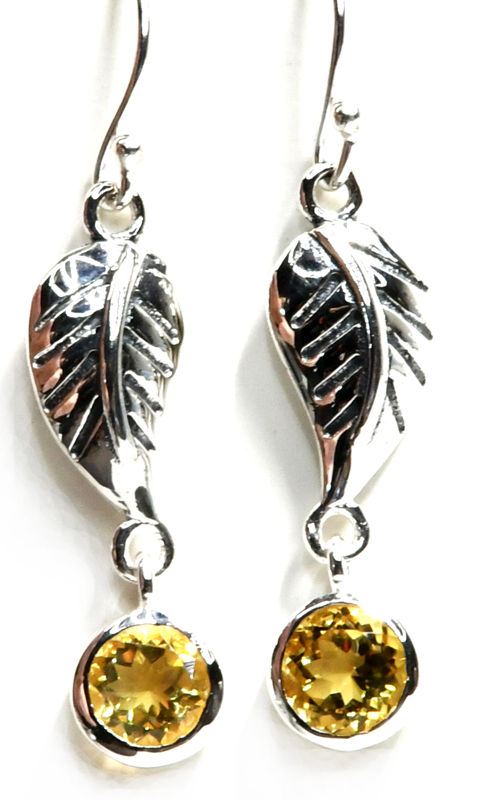 Citrine earrings - Click Image to Close