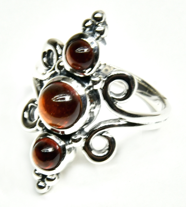 size 6 Hessonite ring