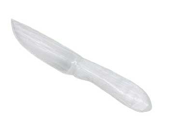 7 1/2" Selenite athame