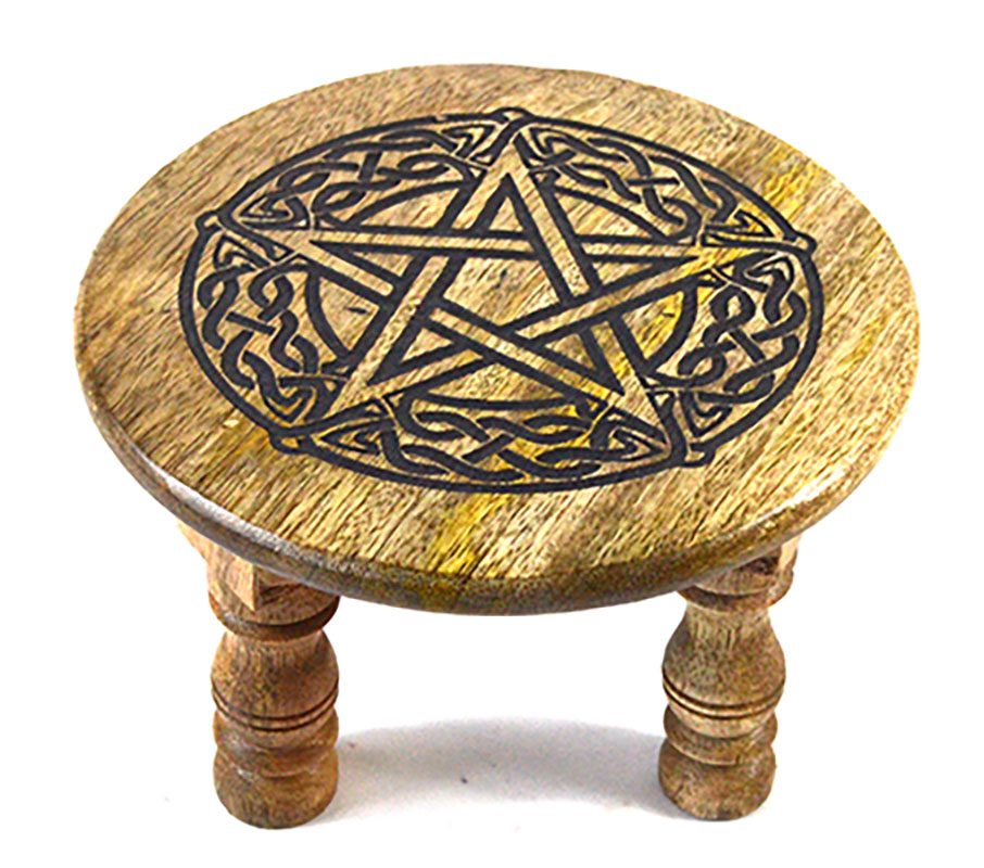 6"dia x 4" Pentagram altar table