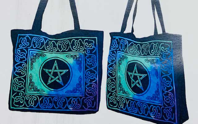 15.7" x 17.7" Pentagram tote bag