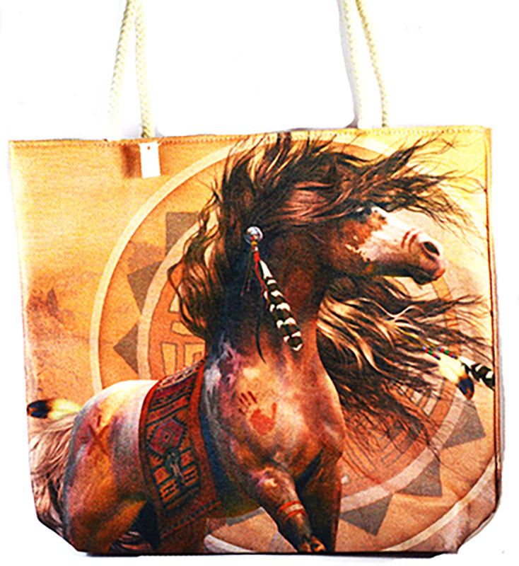 17" x 17" Horse tote bag