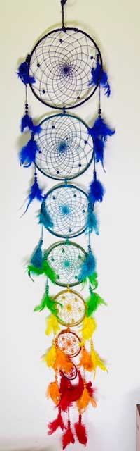 55" Chakra dreamcatcher - Click Image to Close