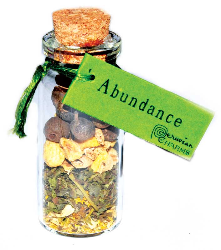 Abundance pocket spellbottle - Click Image to Close