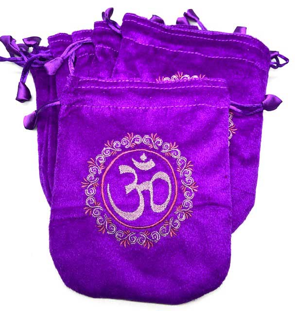 (set of 10) 6"x 8" Purple velveteen bag - Click Image to Close