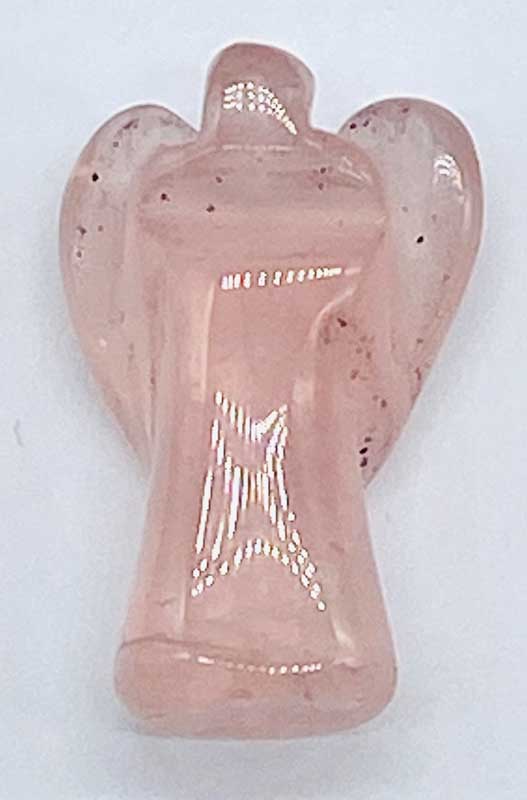 1" Rose Quartz angel